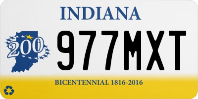 IN license plate 977MXT