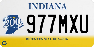 IN license plate 977MXU