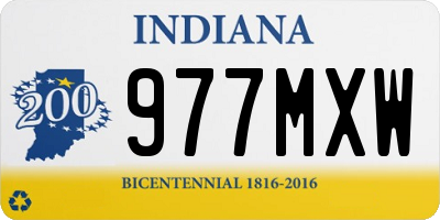 IN license plate 977MXW