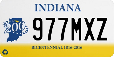 IN license plate 977MXZ