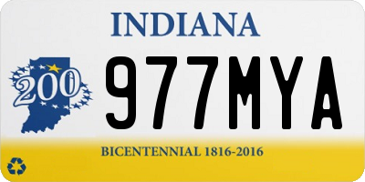 IN license plate 977MYA
