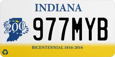 IN license plate 977MYB