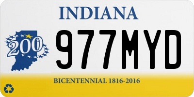 IN license plate 977MYD