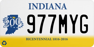 IN license plate 977MYG
