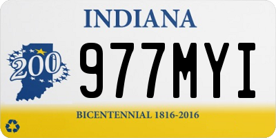 IN license plate 977MYI