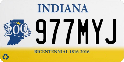 IN license plate 977MYJ