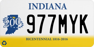 IN license plate 977MYK