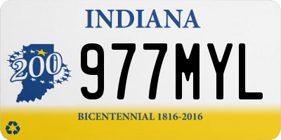IN license plate 977MYL