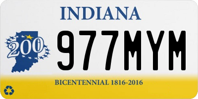 IN license plate 977MYM