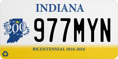 IN license plate 977MYN