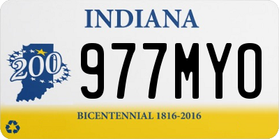 IN license plate 977MYO