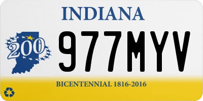 IN license plate 977MYV