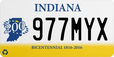 IN license plate 977MYX