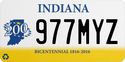 IN license plate 977MYZ
