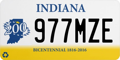 IN license plate 977MZE