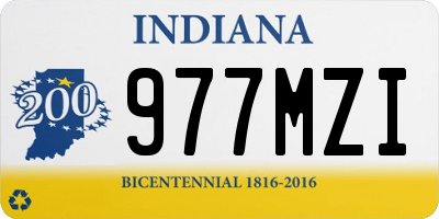 IN license plate 977MZI