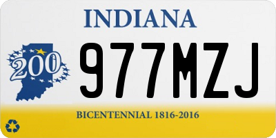 IN license plate 977MZJ