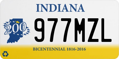 IN license plate 977MZL