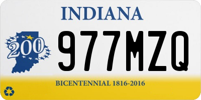IN license plate 977MZQ
