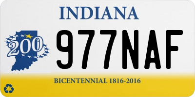 IN license plate 977NAF