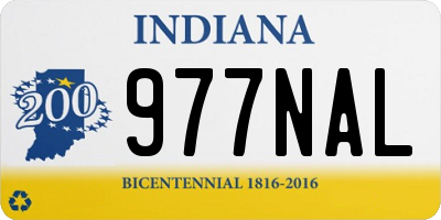 IN license plate 977NAL
