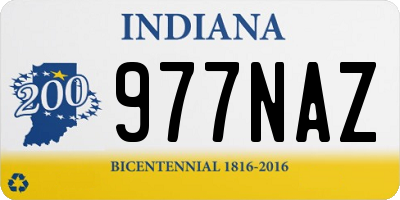 IN license plate 977NAZ