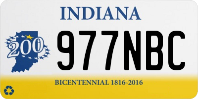 IN license plate 977NBC