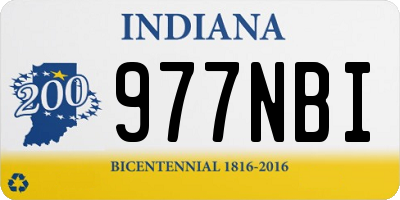 IN license plate 977NBI