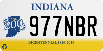 IN license plate 977NBR