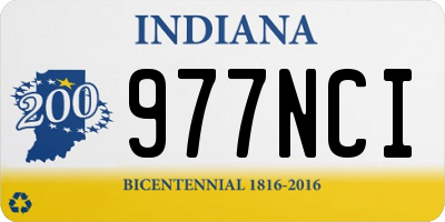 IN license plate 977NCI