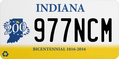 IN license plate 977NCM