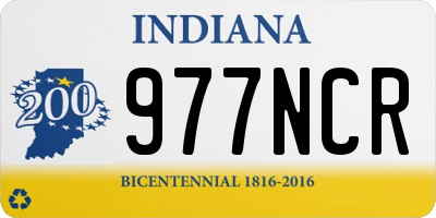 IN license plate 977NCR