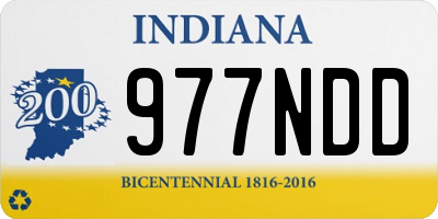 IN license plate 977NDD