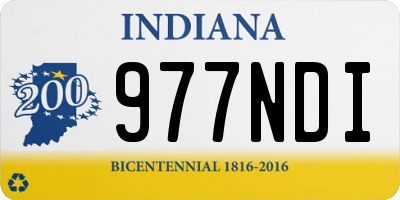 IN license plate 977NDI