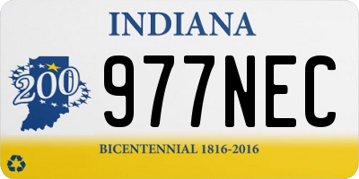 IN license plate 977NEC