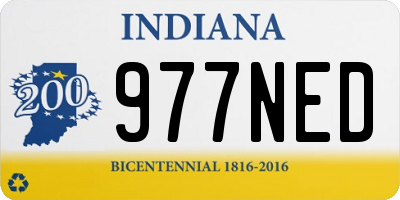 IN license plate 977NED