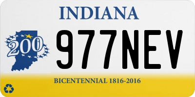 IN license plate 977NEV