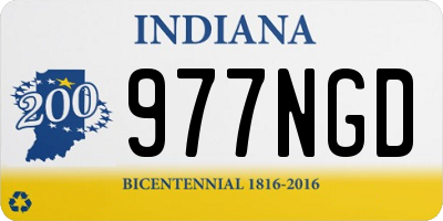 IN license plate 977NGD