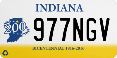 IN license plate 977NGV