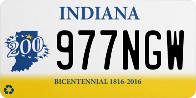 IN license plate 977NGW