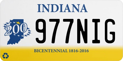 IN license plate 977NIG