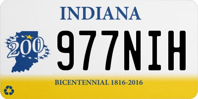 IN license plate 977NIH