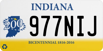 IN license plate 977NIJ