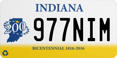 IN license plate 977NIM