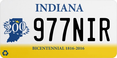 IN license plate 977NIR