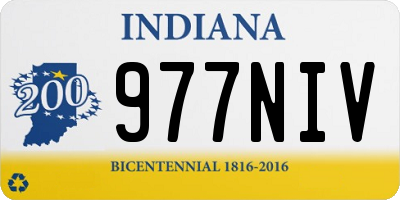 IN license plate 977NIV