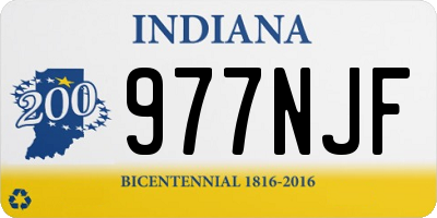 IN license plate 977NJF