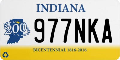 IN license plate 977NKA