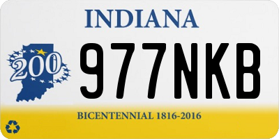 IN license plate 977NKB