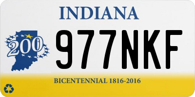 IN license plate 977NKF